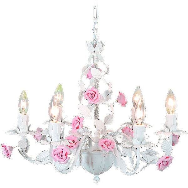 6灯式 ローズデザインシャンデリア Rose Design Chandelier 白熱球 LED対応 0202-li-of-009-6|インテリアショップ  MOBILE GRANDE～モビリグランデ～ パイン家具、オーク家具、ホワイト家具、シャンデリア専門店