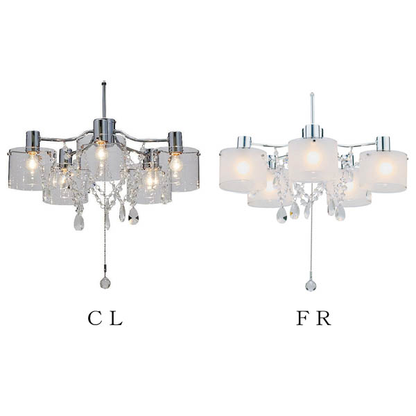 Salice[サリーチェ ]クリアミニクリプトン球付き シャンデリア 天井